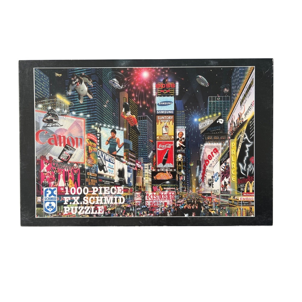 FX Schmid Times Square New York City 1000 Piece Jigsaw Puzzle Night Scene 92601